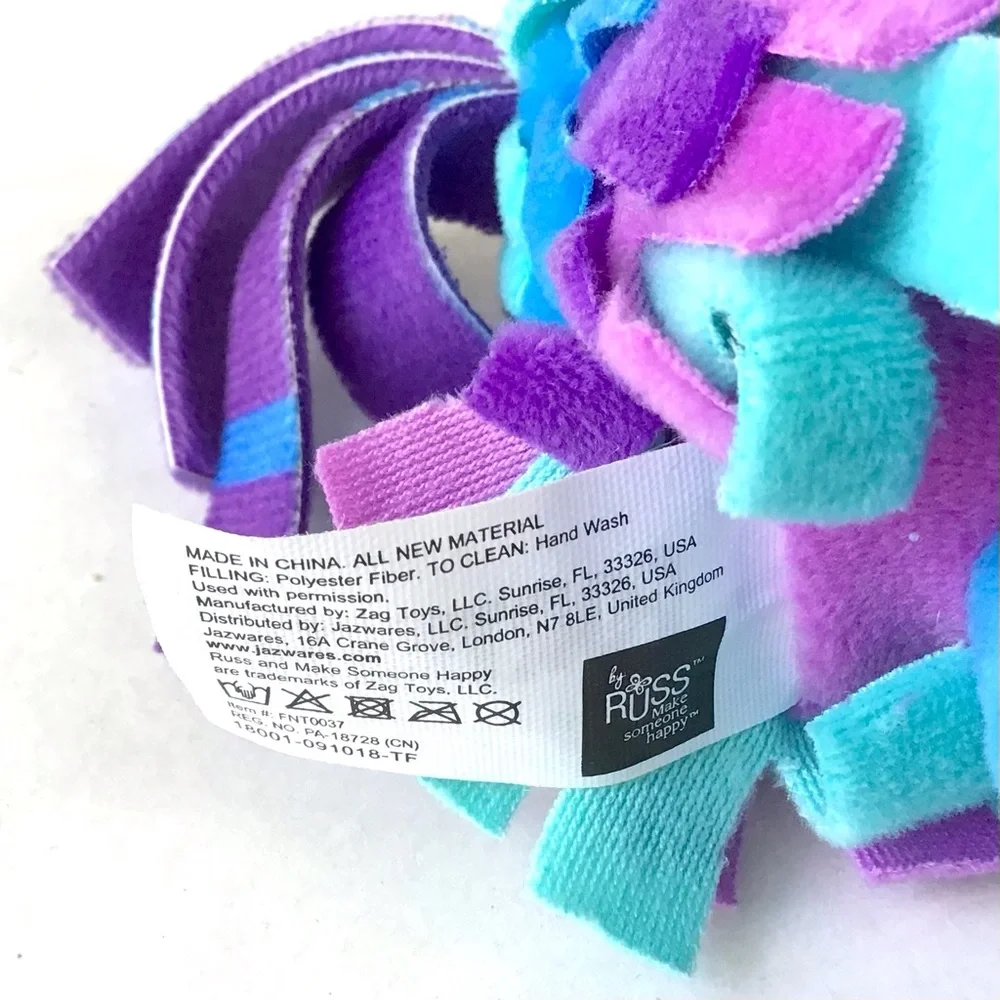 Russ Fortnite Loot Llama 8” Plush 2018 Epic Games Purple Blue Stuffed Animal